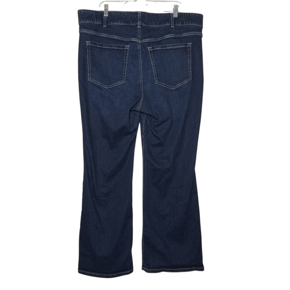 Lane Bryant Tighter Tummy High-Rise Bootcut Jeans Blue Size 22S Flare Stretchy - Picture 3 of 10